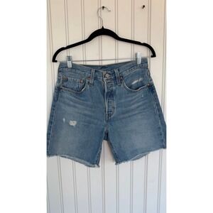 Levi's 501 shorts w27 premium cotton 90s style high waist Jorts button fly